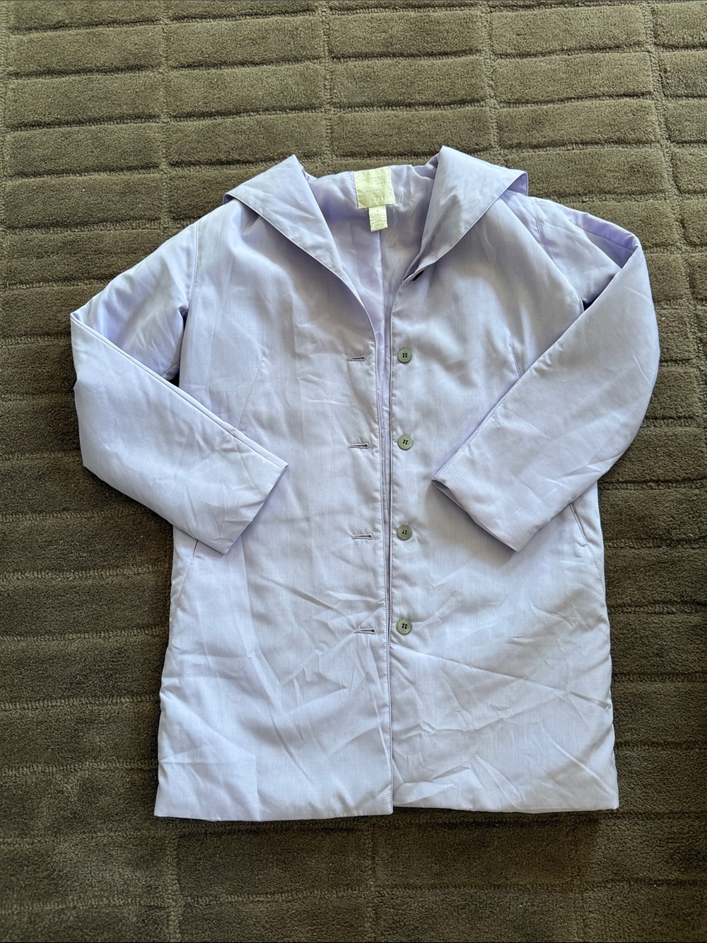 Lavender Button-Up Lightweight Coat